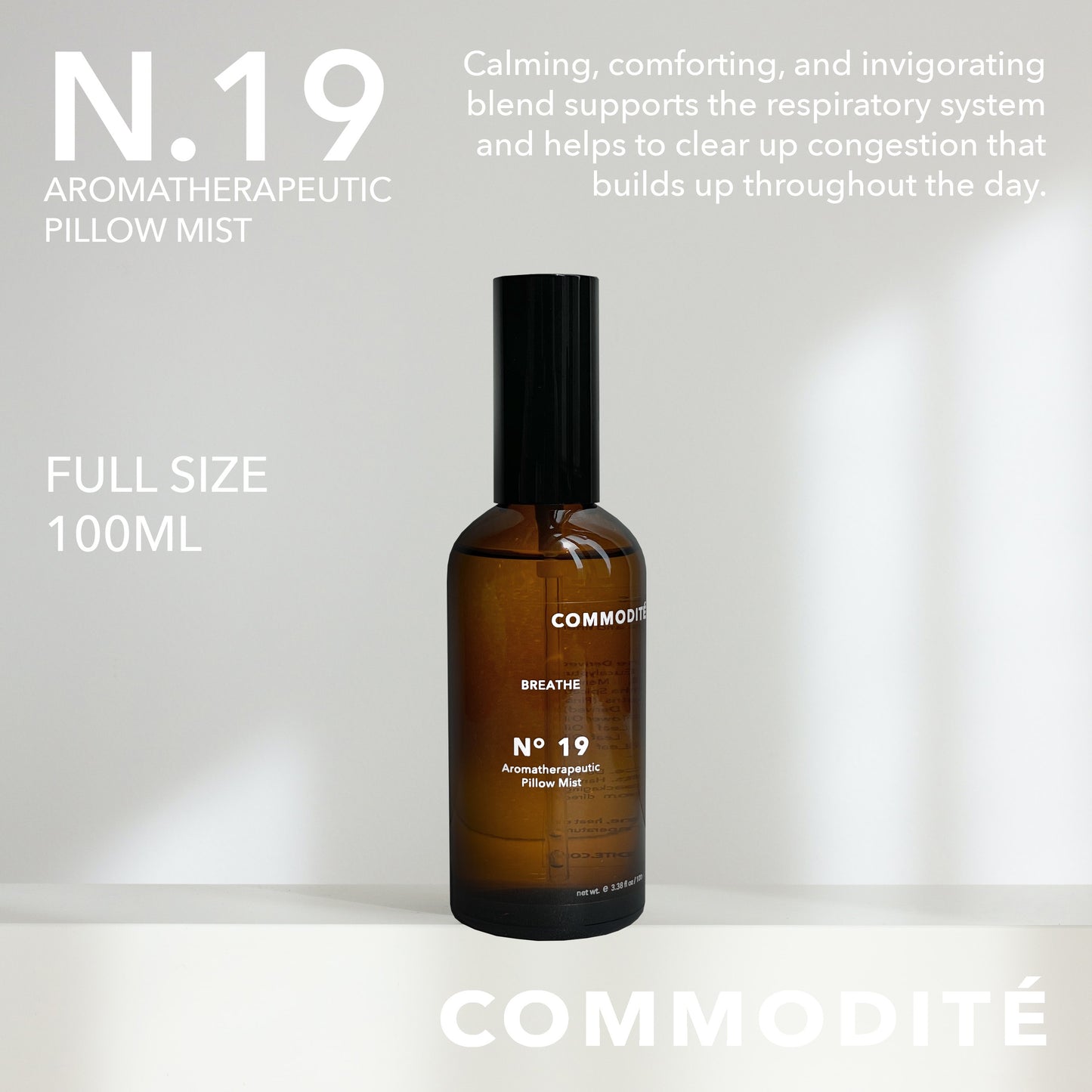 N.19 Breathe Aromatherapeutic Pillow Mist